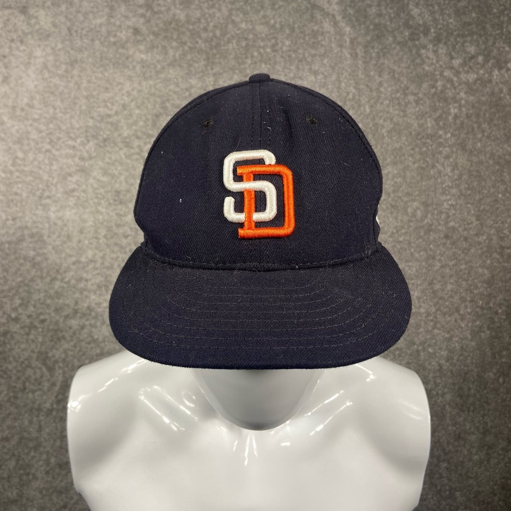 (7 1/8) San Diego Padres MLB Baseball New Era Flexfit Onfield Fitted Hat